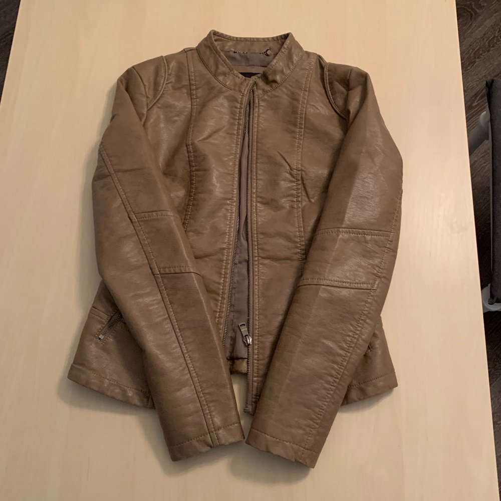 Vegan Leather Moto Jacket